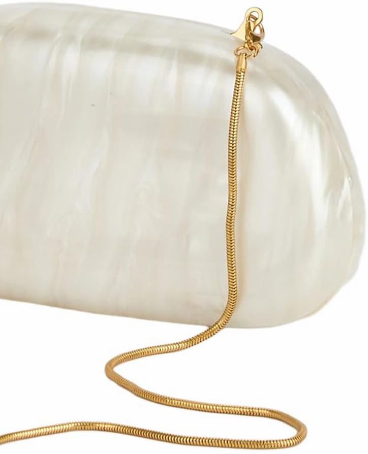 DEBIMY Women Acrylic Clutch Box Metal Handle Evening Bag Trendy Ladies Shoulder Crossbody Purse for Wedding Party Causal - Image 5